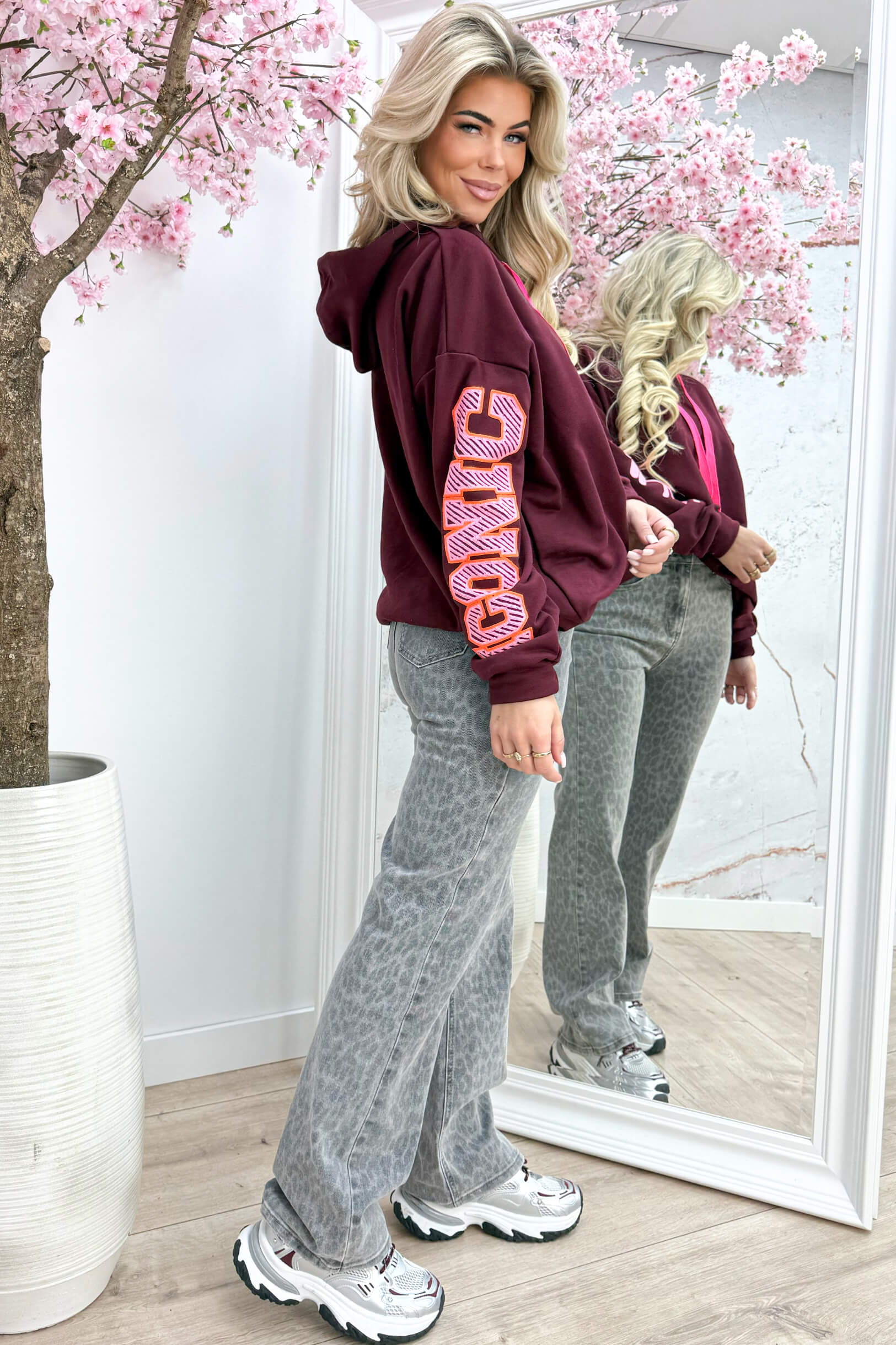 Ikon -Einstellung Hoodie - DK. lila