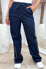 Lucky you denim stripe pants - Jeans blue