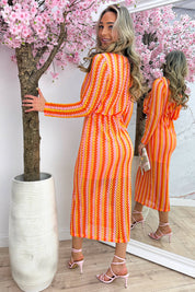Solero maxi dress - Oranje