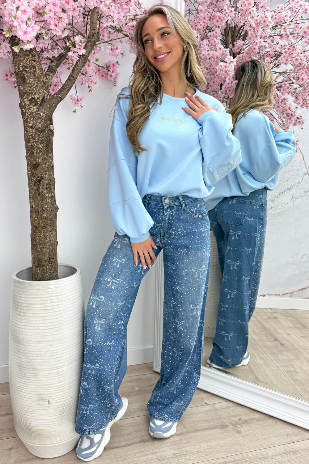 Simply iconic sweater - Sky blue