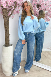 Simply iconic sweater - Sky blue