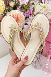 Sandy toes slippers - Beige