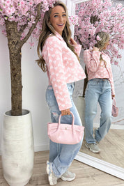 Sweet heart jacket - Roze