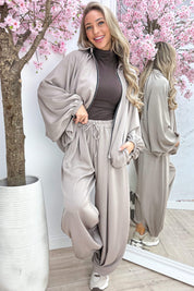 Balloon co-ord - Lt. taupe