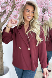 Golden chic blazer - Bordeaux