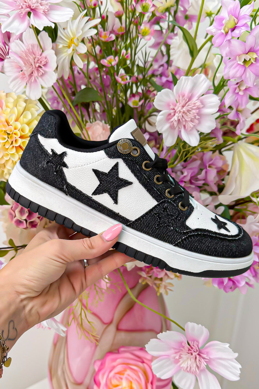 Lucky star sneakers - Zwart
