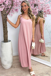Golden hour maxi dress - Oud roze