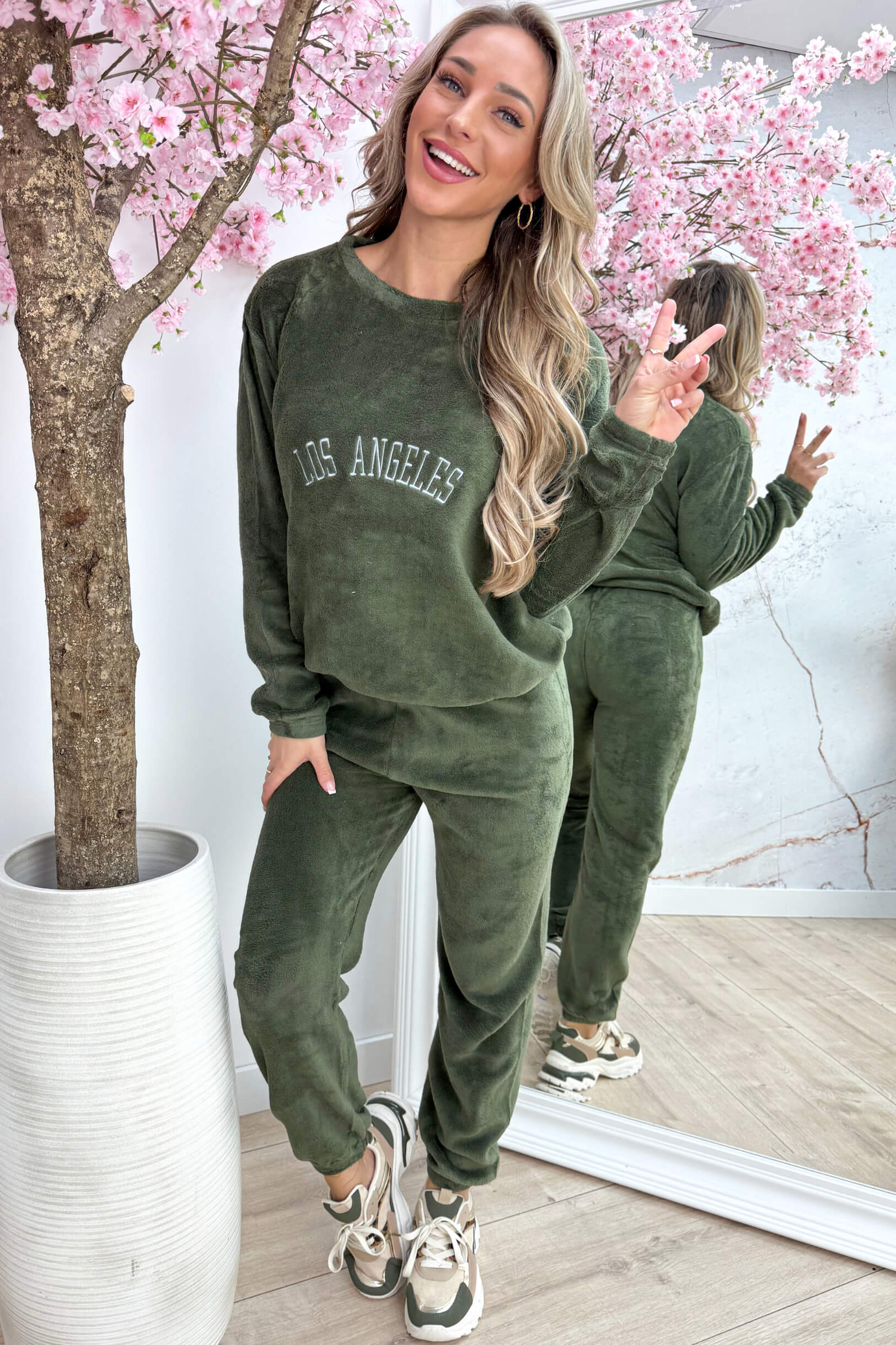 Fleece LA comfy set - Army