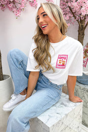 Iced coffee T-shirt - Wit