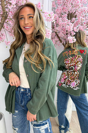 I love teddy denim jacket - Army