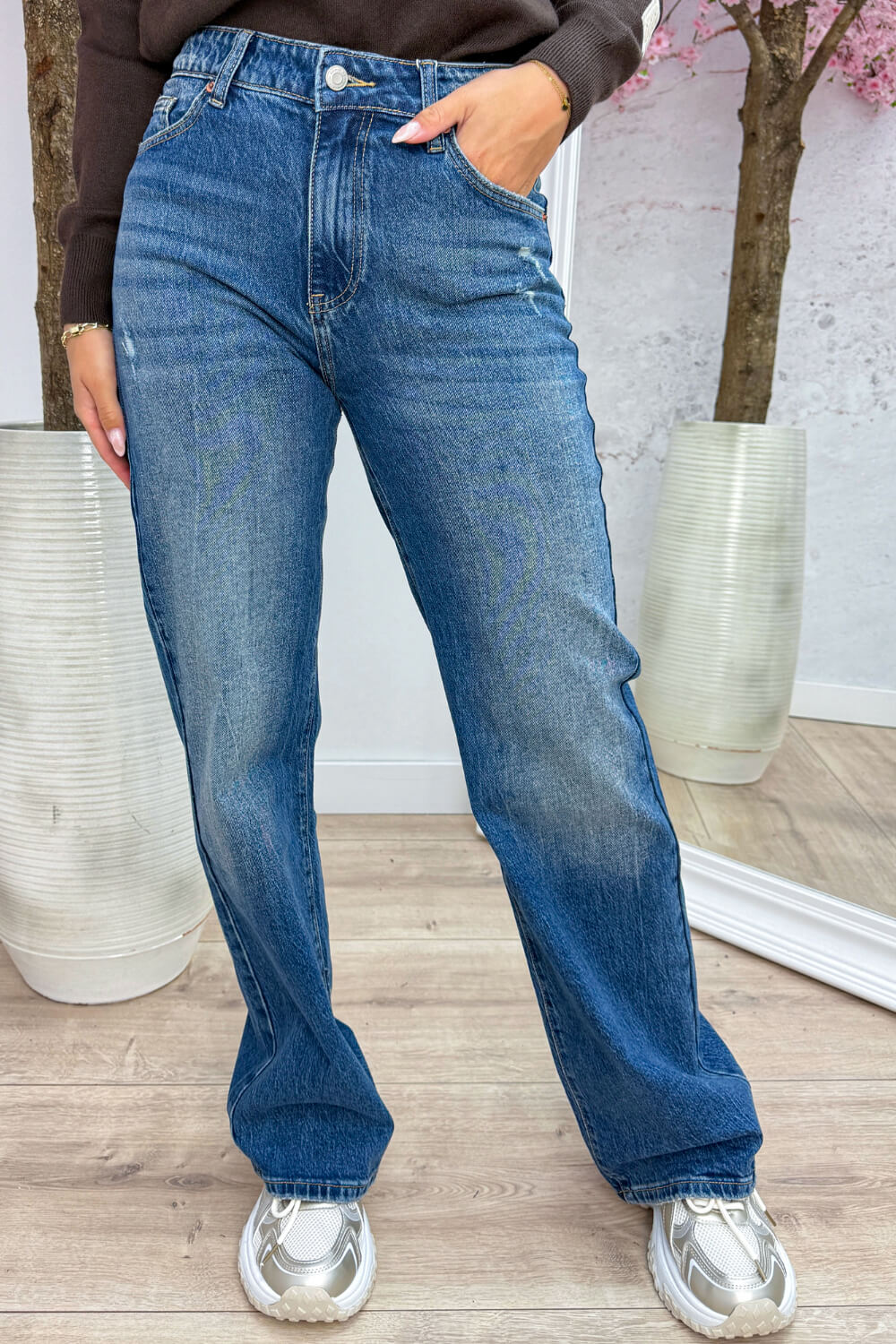 Sparkle pocket jeans - Jeans blue