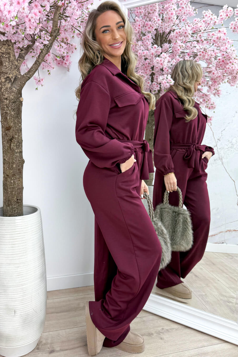 One and done jumpsuit - Bordeaux