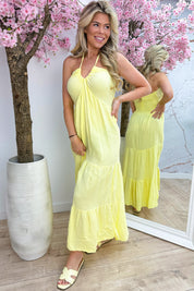 Murcia cotton dress - Geel