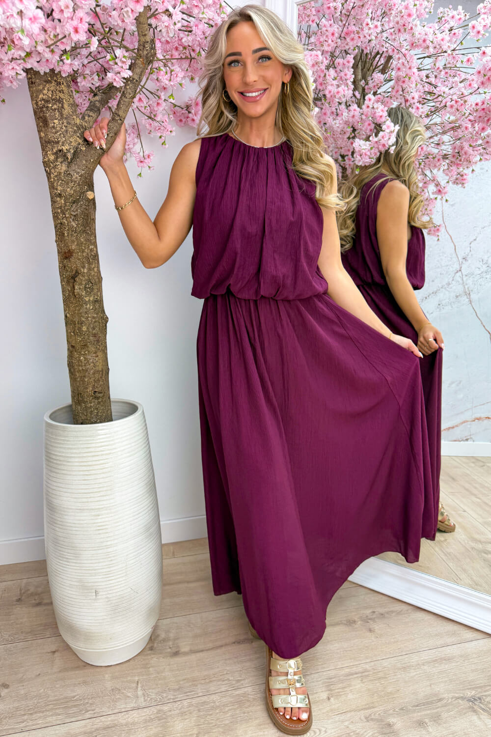 Alicante maxi dress - Bordeaux