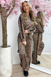 Wild stripe comfy co-ord - Zwart