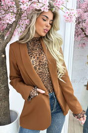Classy blazer - Cognac
