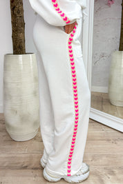 Neon lover jogger - Wit