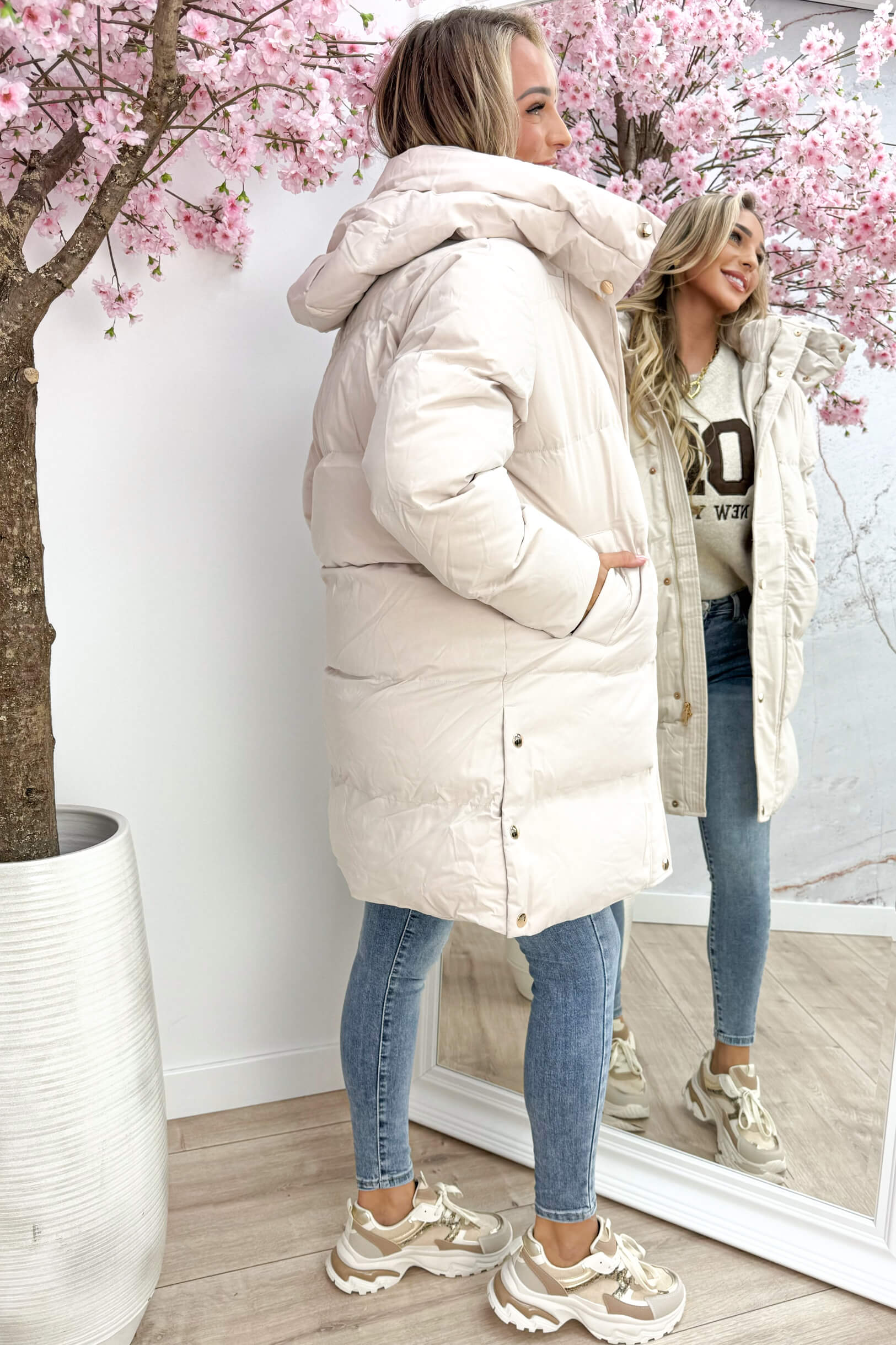 Getting colder winterjas - Beige