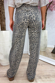 Wild dad fit jeans - Taupe