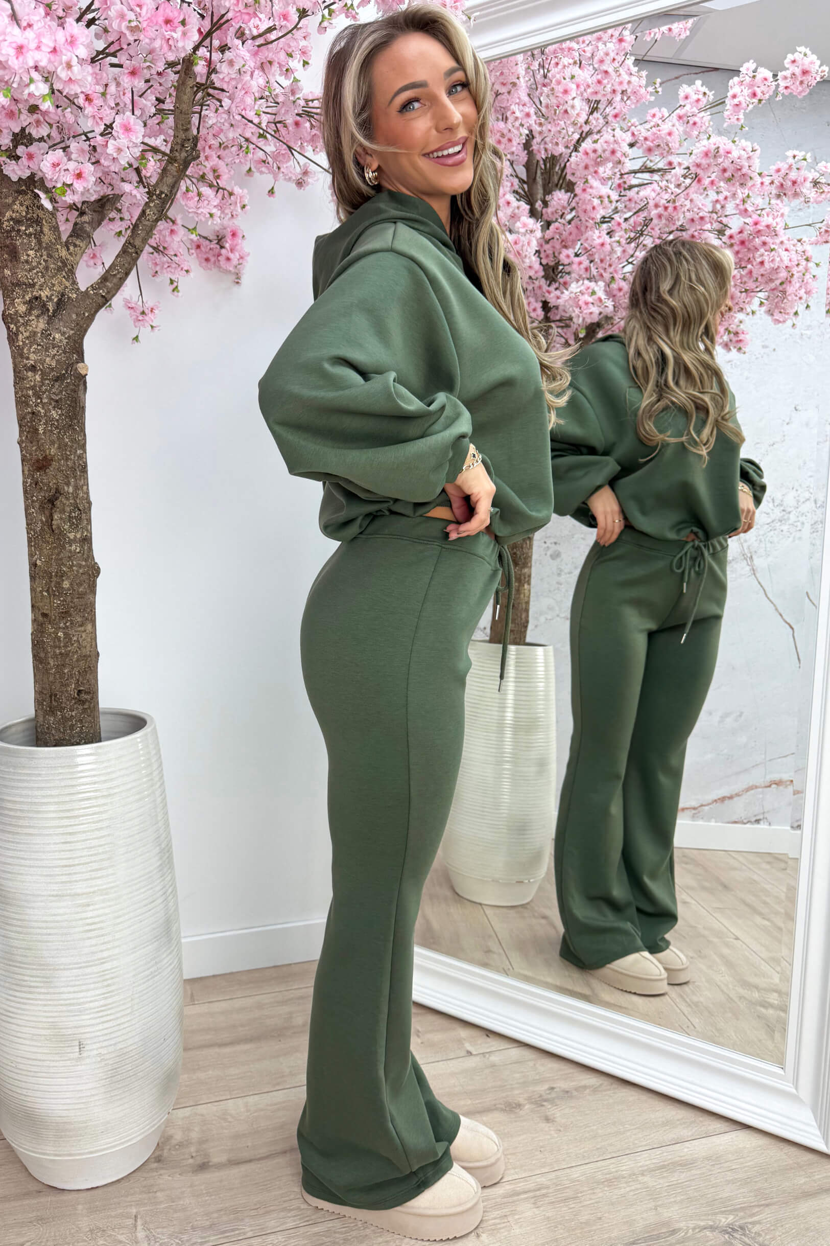 Chill mode comfy co-ord - Army
