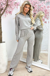 Ribbed comfy co-ord - Lt. taupe