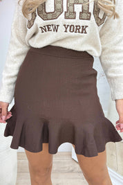 Flairy skirt - Bruin