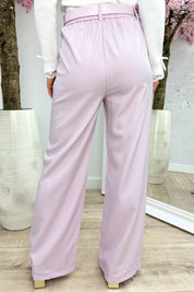 All about details belted pantalon - Lila