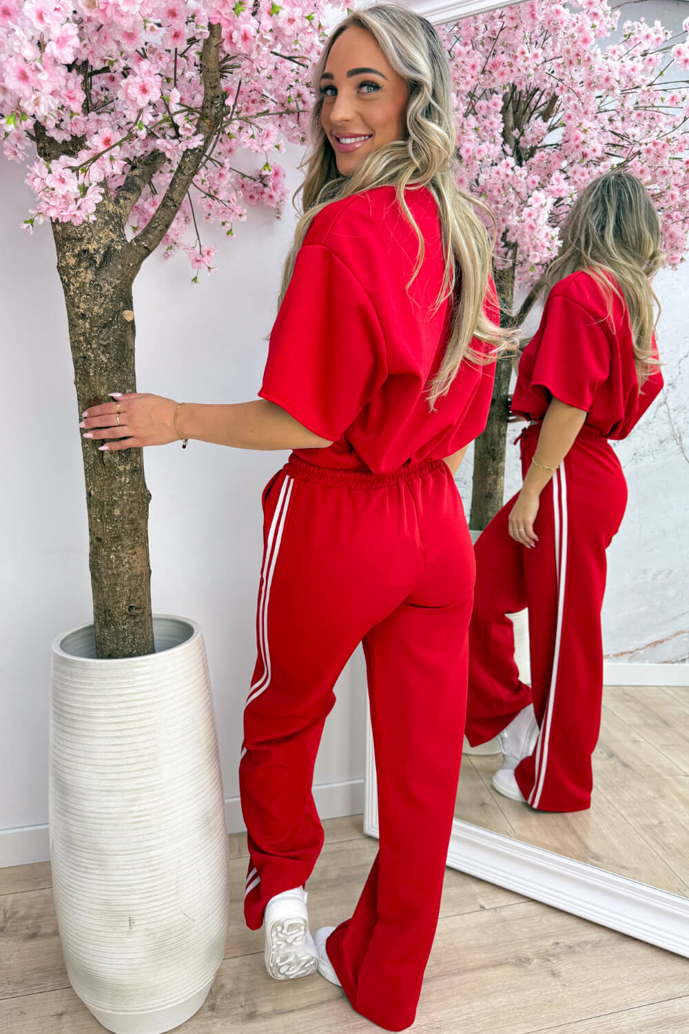 Basic puff topje - Rood