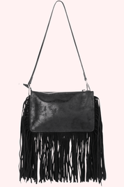 All time favorite fringe bag - Zwart