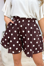 Polkadot cotton short - Bruin