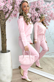 Lovely lace trui - Lollypop roze