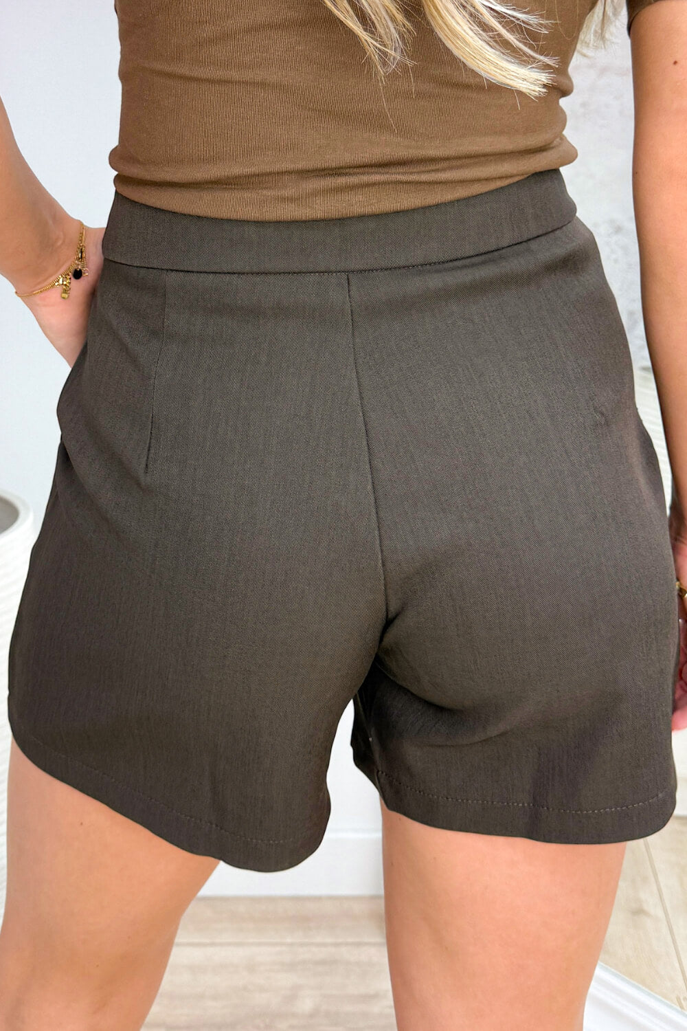 Diamond cross over skort - Bruin