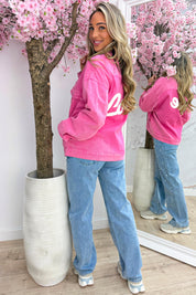 Love denim jacket - Lollypop roze