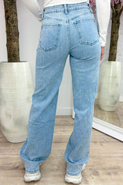 All laced up jeans - Jeans blue