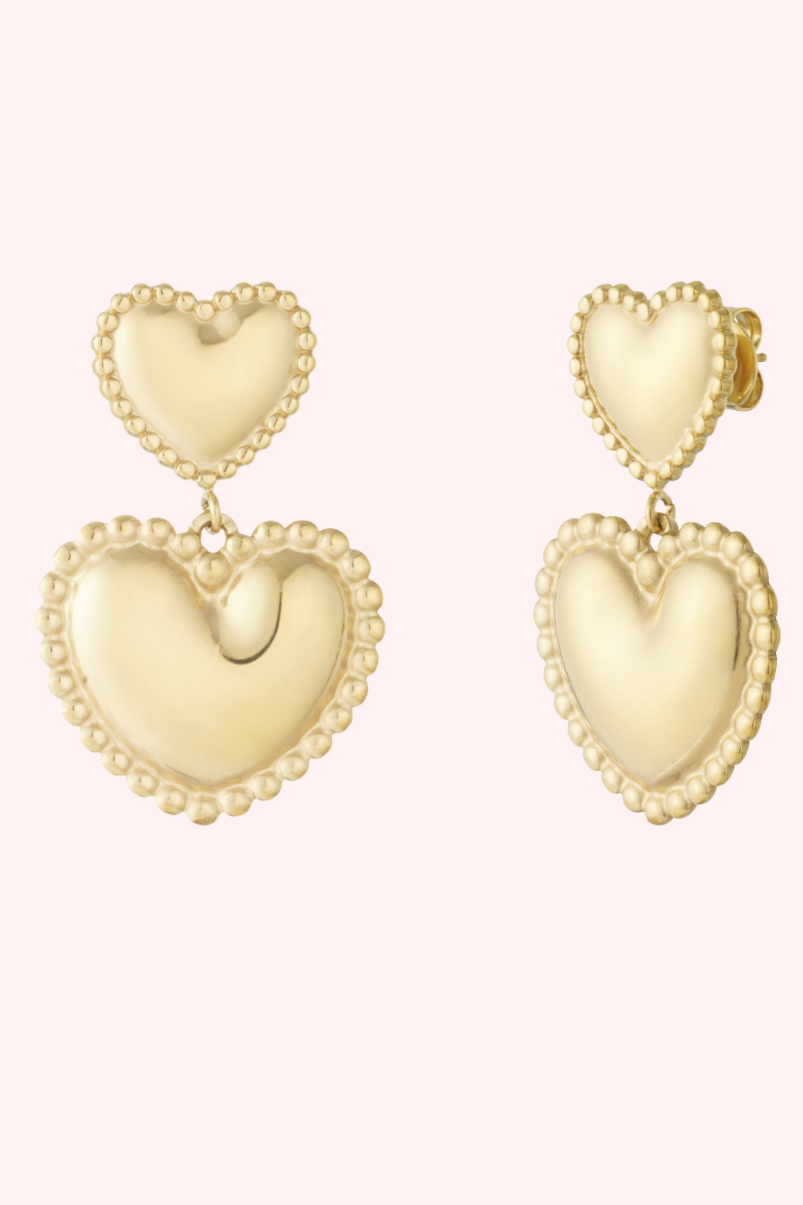 Lovely love oorbel - Goud
