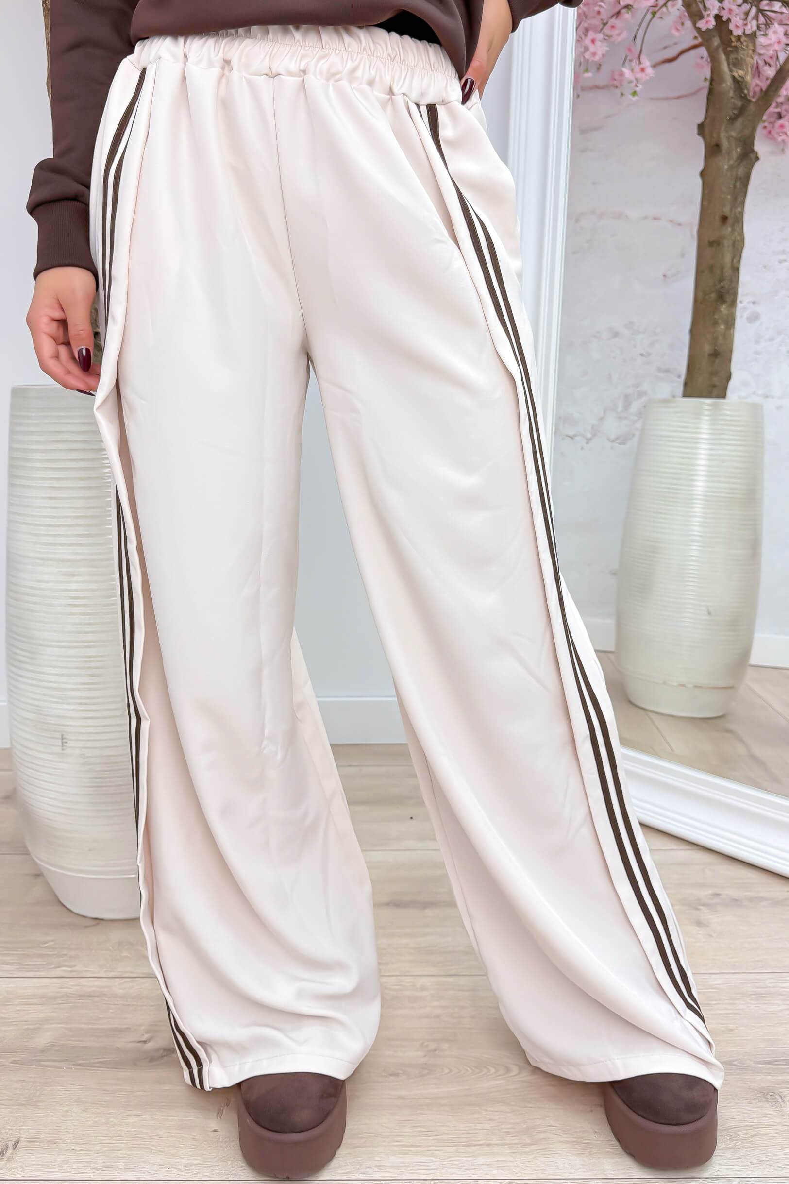 On the right track pants - Beige