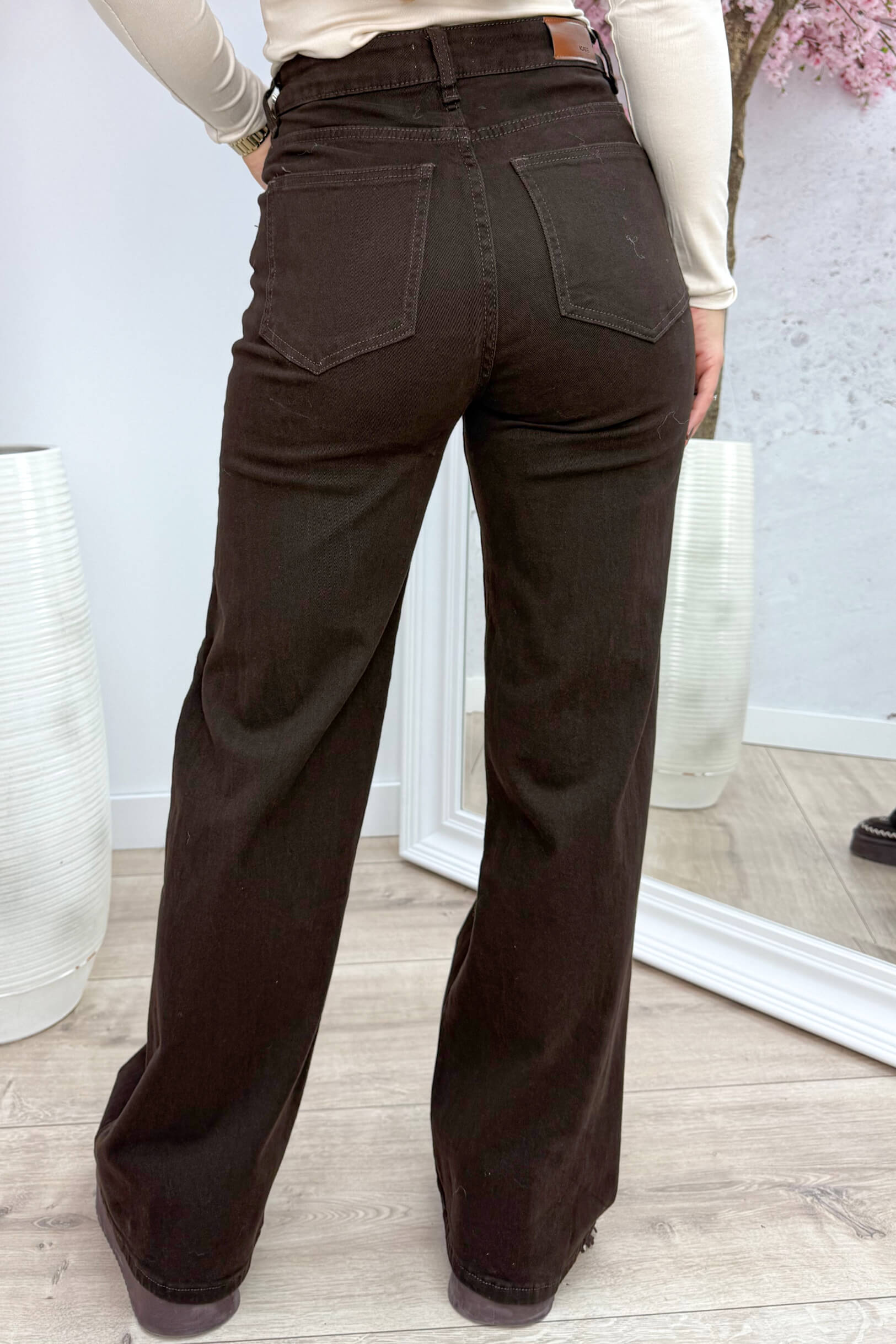 Choco straight leg jeans KT41-16 - Bruin