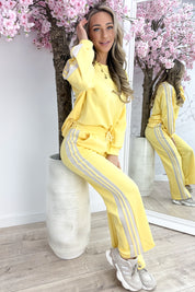 Stripe supreme co-ord - Lt. Geel