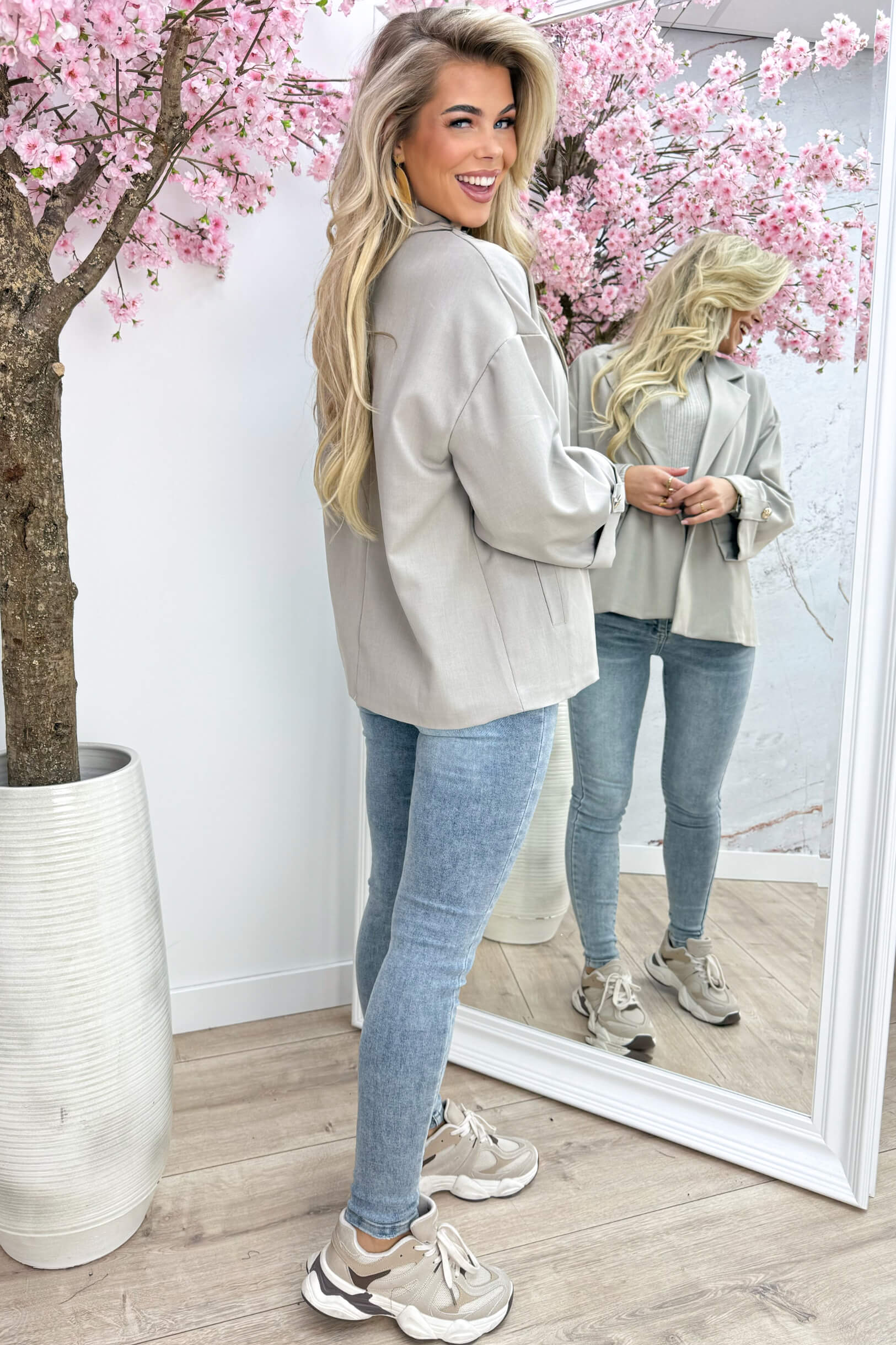 Golden chic blazer - Lt. taupe