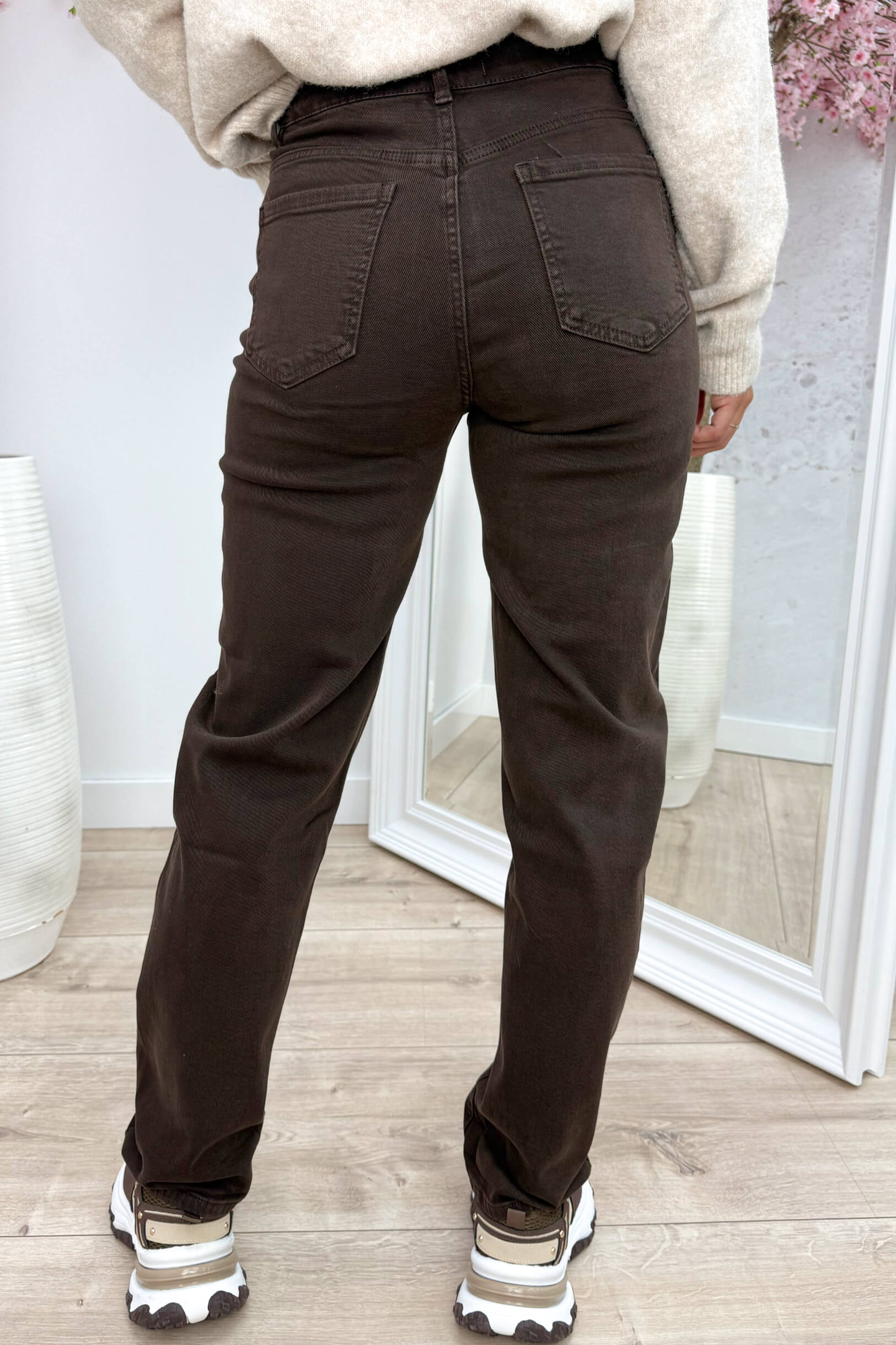 Mom fit jeans Y3352-7 - Bruin