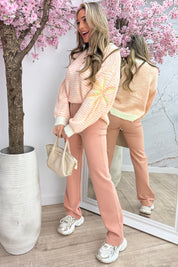 Under the palms trui - Geel