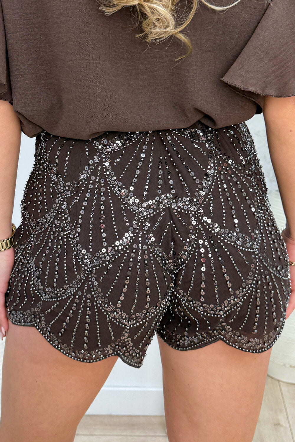 Glam skort - Bruin