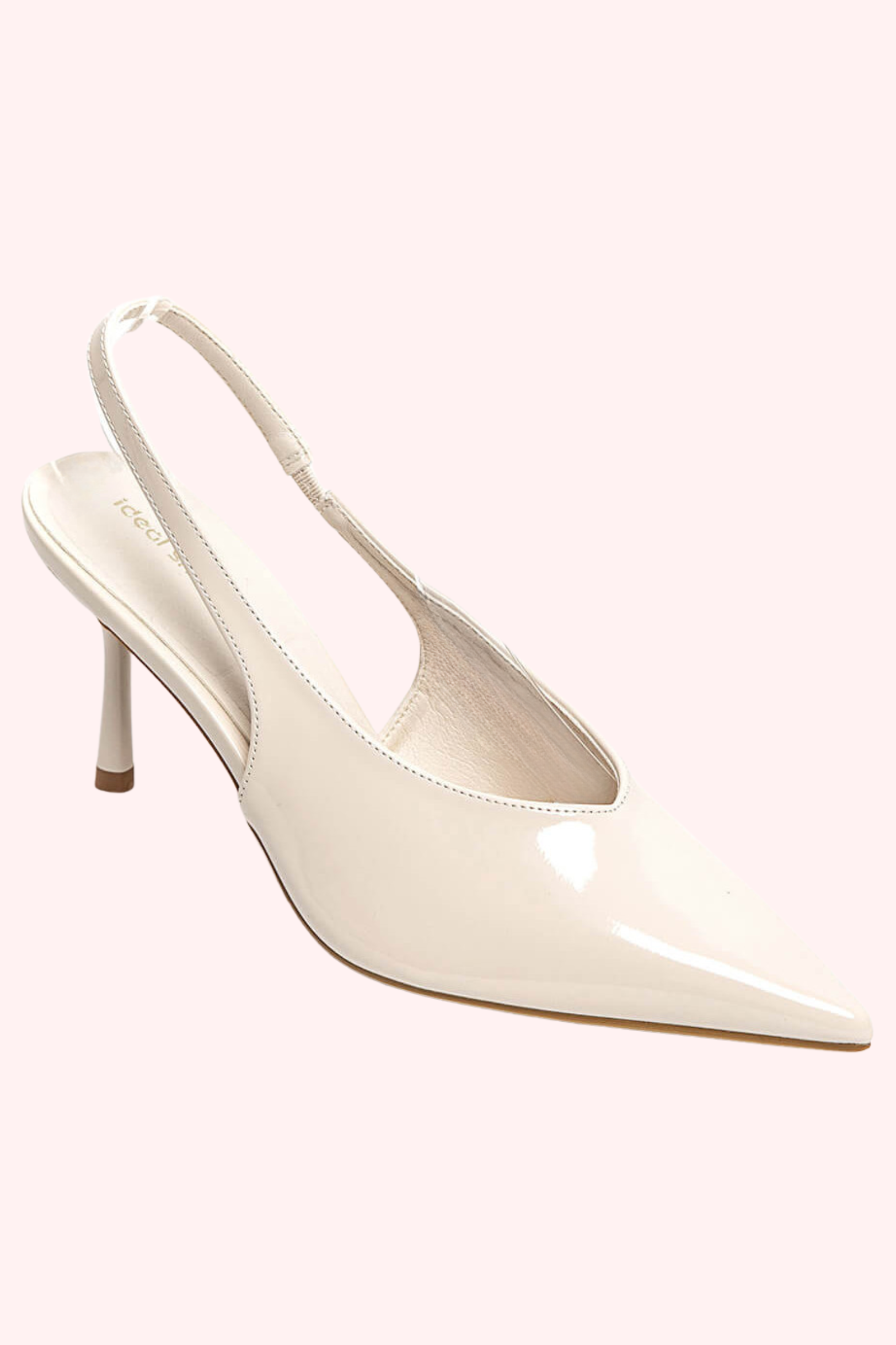 Glänzende Absätze - Beige