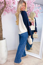 Soho star sweater - Navy