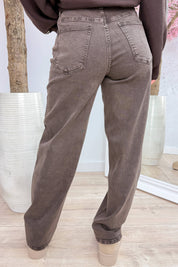 Fold me twice straight leg jeans - Bruin