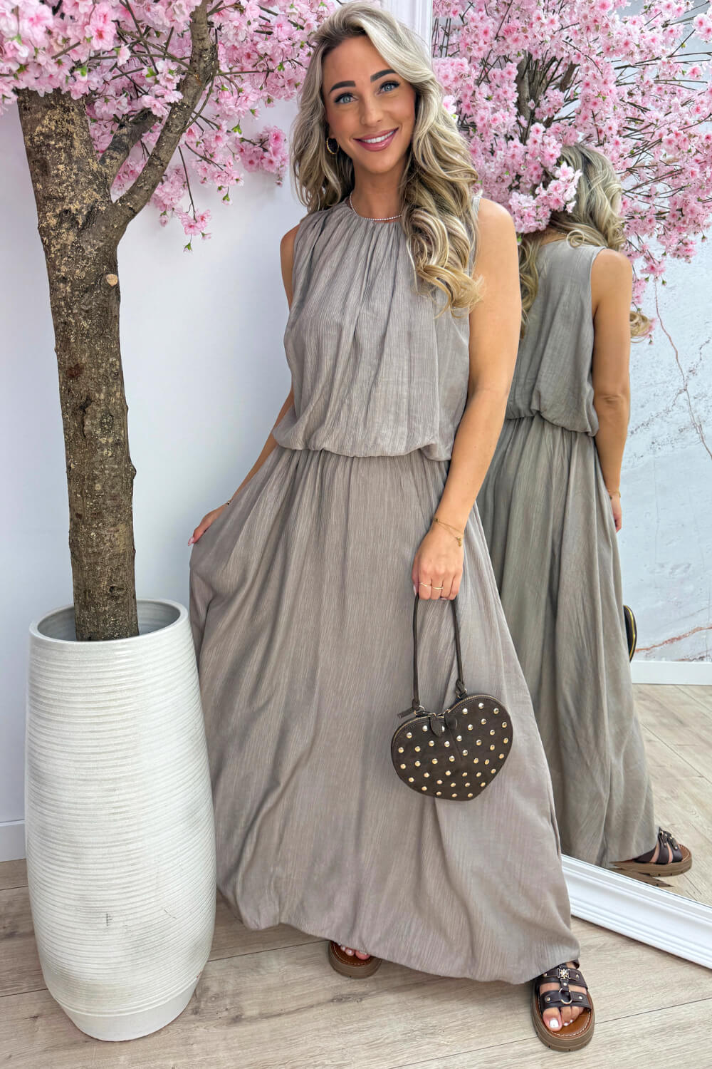 Alicante maxi dress - Taupe