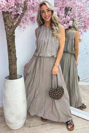 Alicante maxi dress - Taupe
