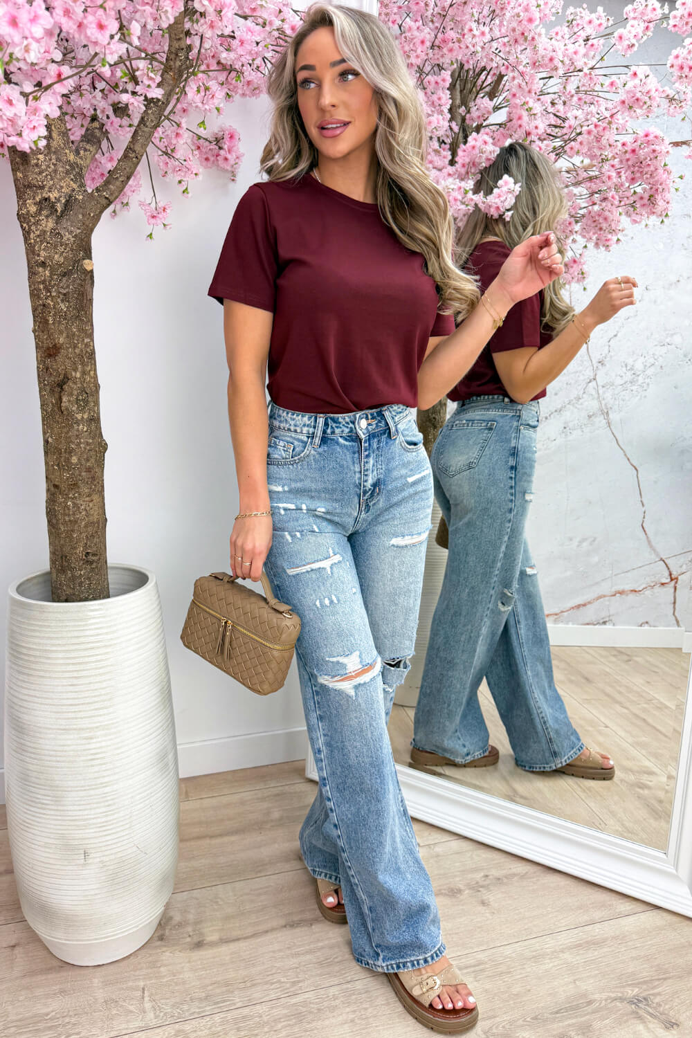 Basic T-shirt - Bordeaux