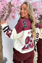 California 23 sweater - Bordeaux