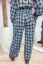 Check it twice pants - Sky blue